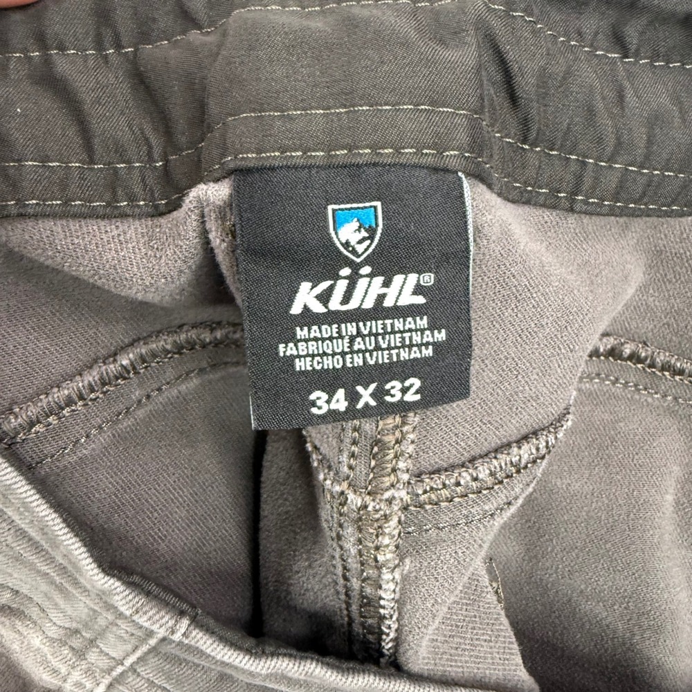 KUHL Pants Mens Fits‎ 34x28 Gray Revolt Sweat Pant Stretch Climbing Hiking - Picture 11 of 16